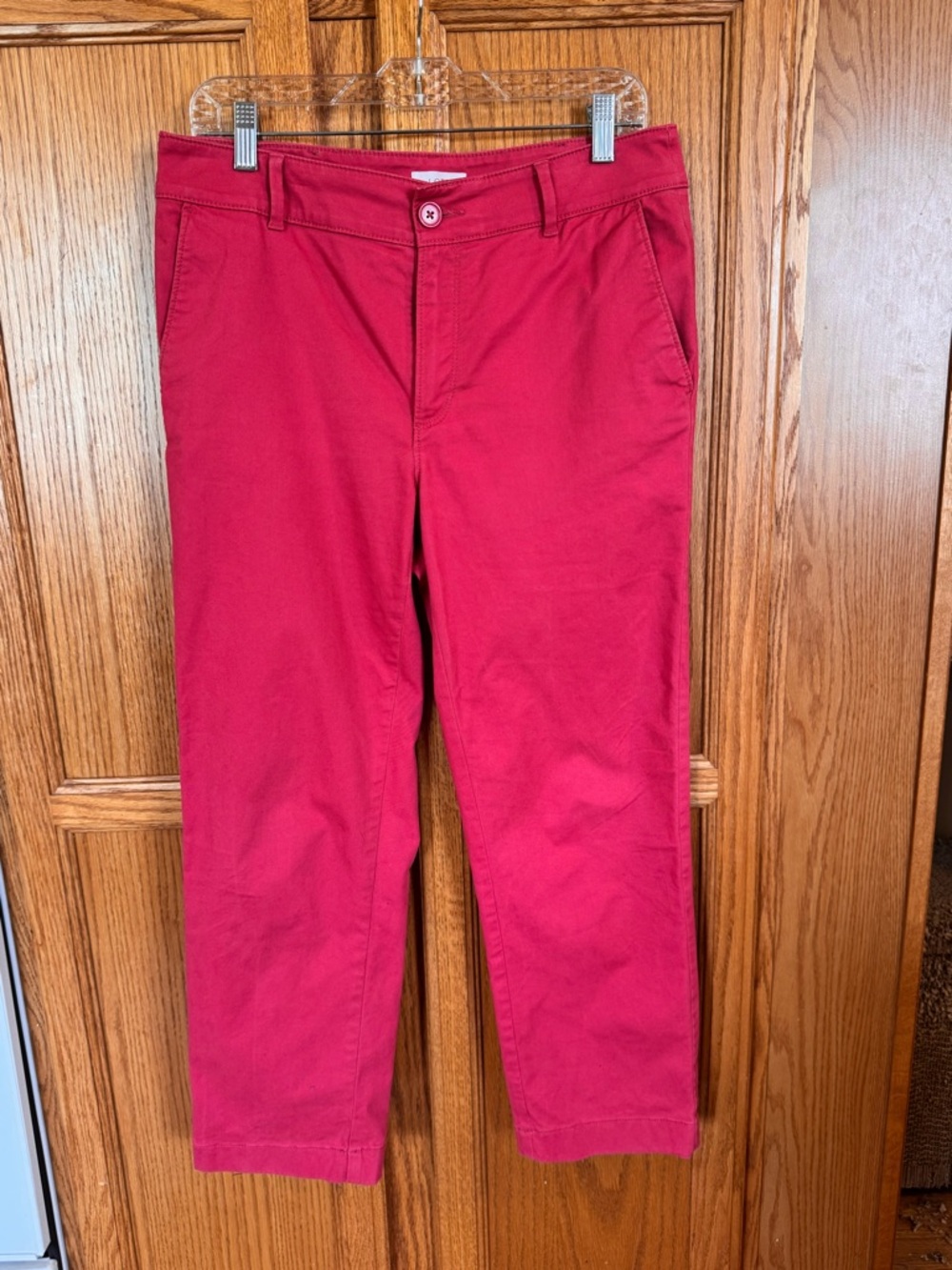 LOFT Monroe Straight Pink Pants Size 6 | Stretch Mid Rise